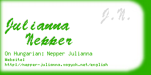 julianna nepper business card